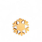 Portavasos snowflake en bambú setx5