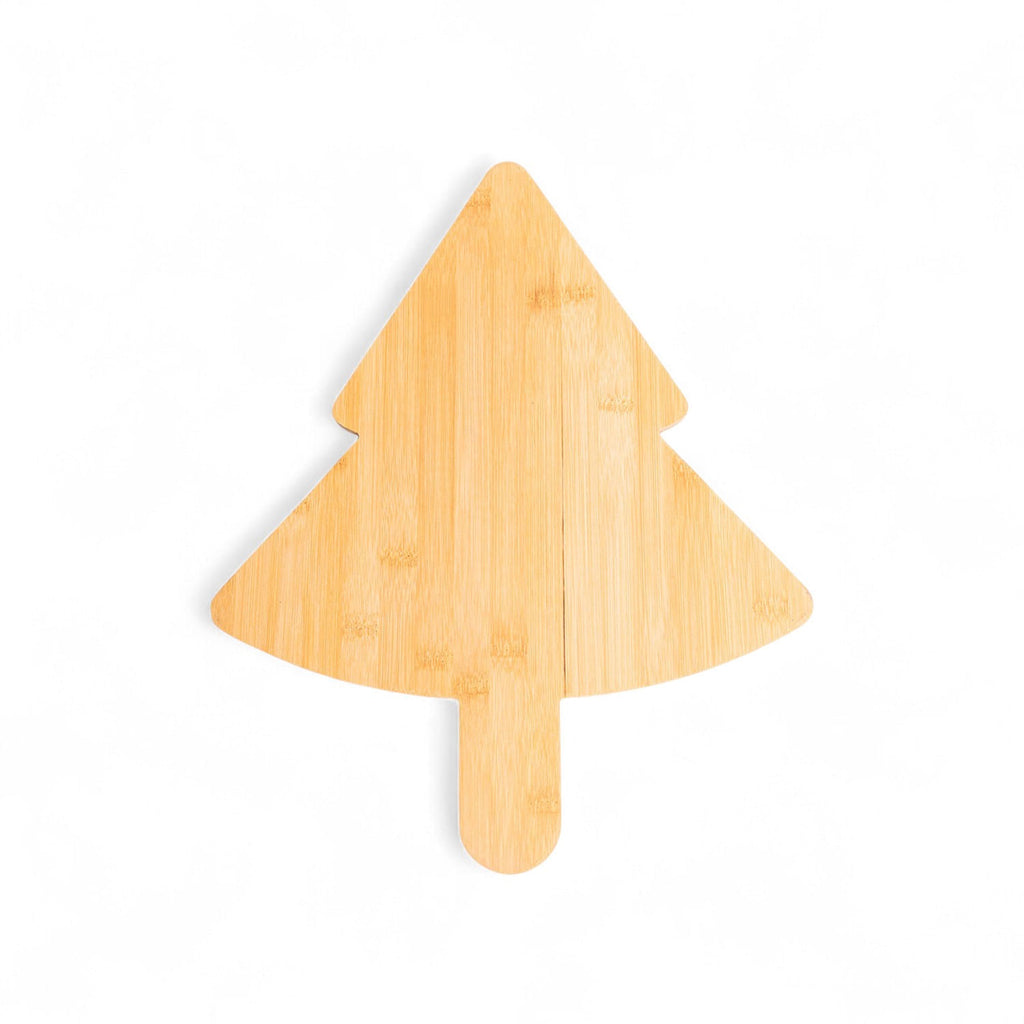 Tabla en bambú árbol navidad 44cm