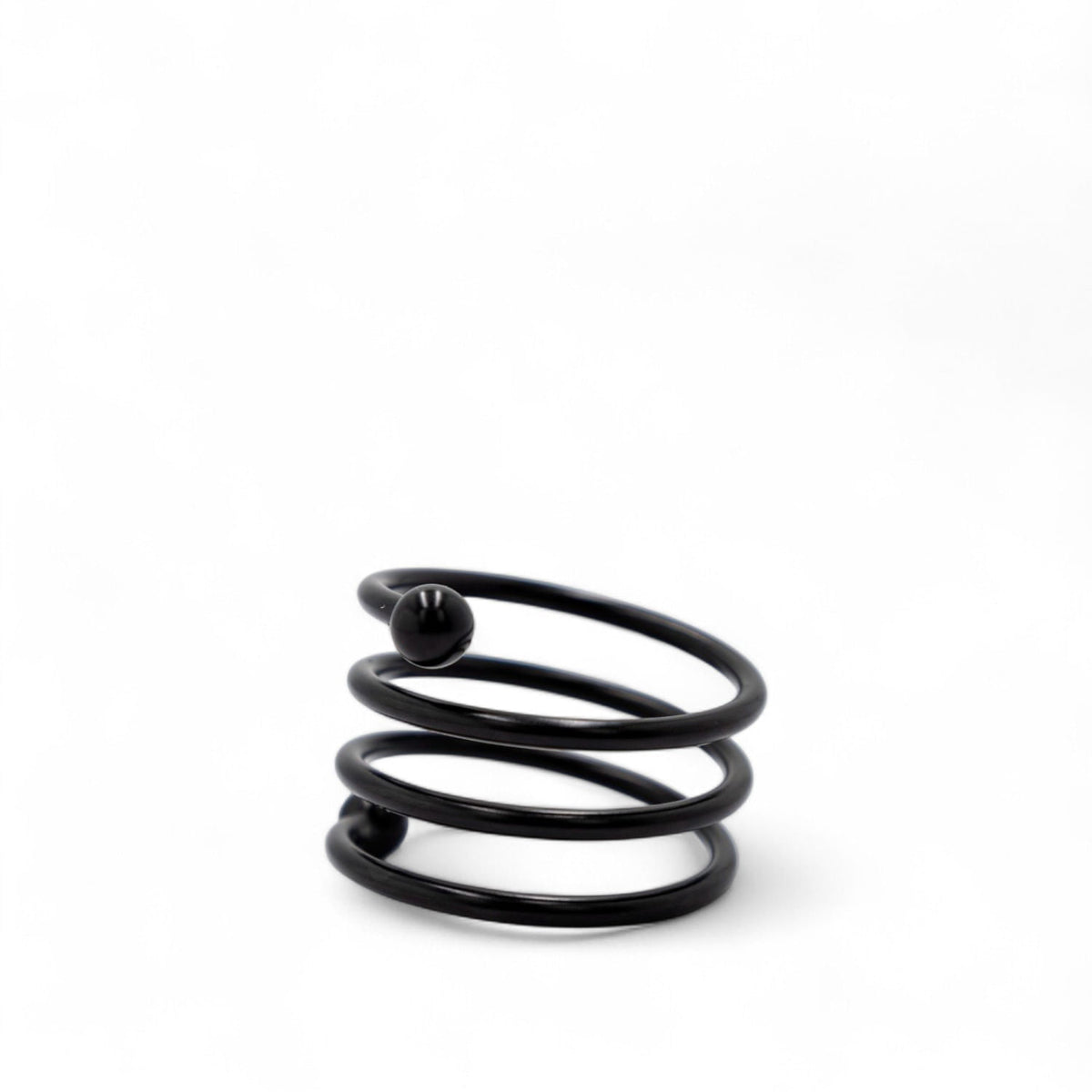 Servilletero espiral negro