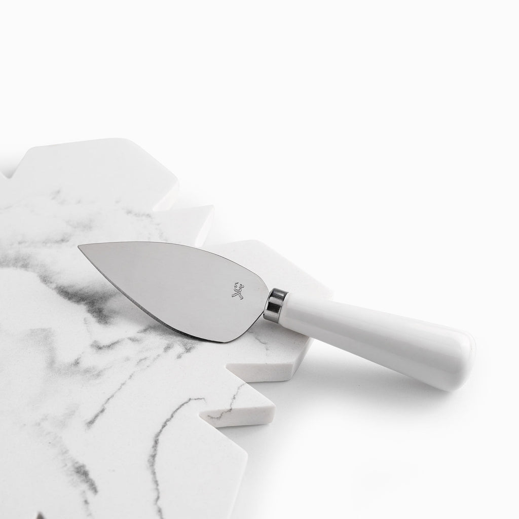 Set tabla snowflake y cuchillo quesos