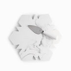 Set tabla snowflake y cuchillo quesos