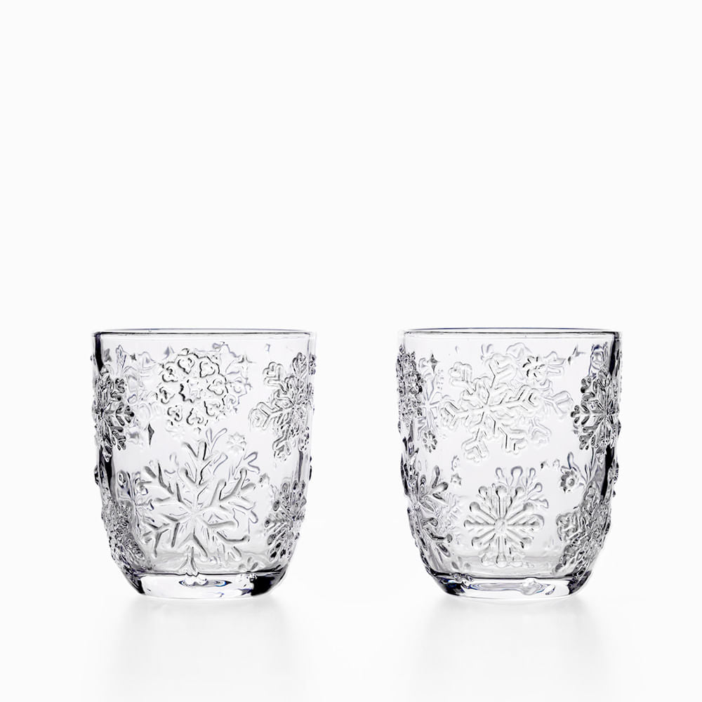 Vaso snowflake 340ml setx2