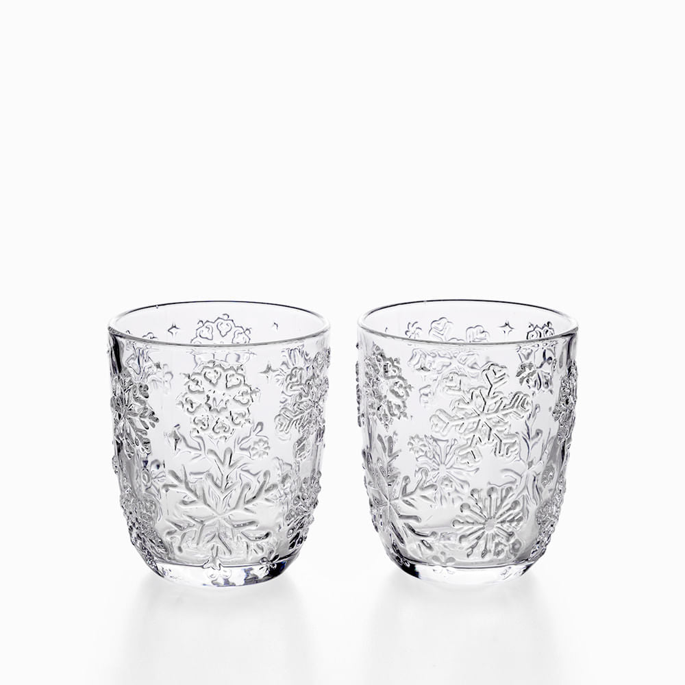 Vaso snowflake 340ml setx2