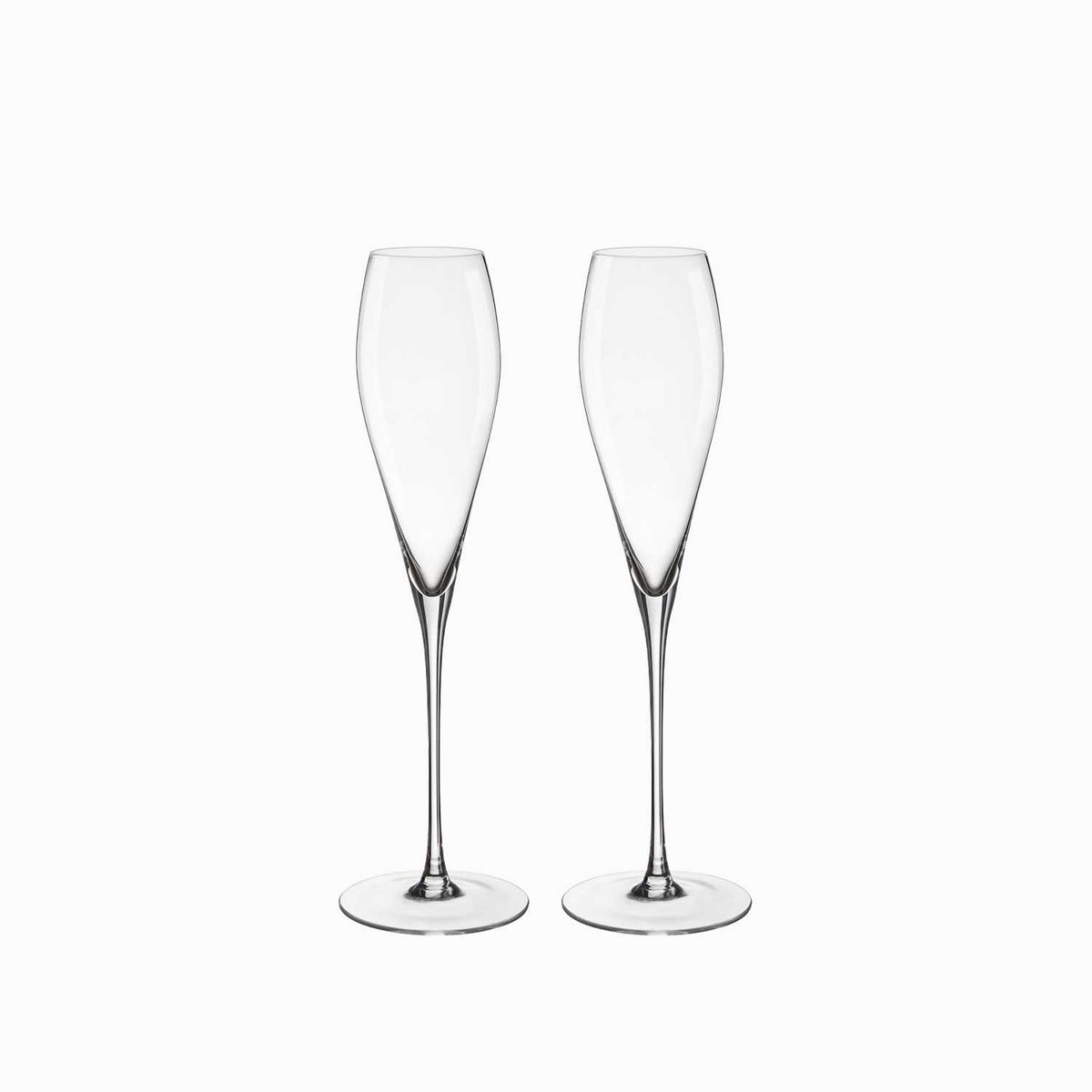 Copa champaña tulipán en cristal 200ml setx2
