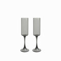 Copa champaña gris 230ml setx2