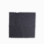 Servilleta de tela flecos gris setx2