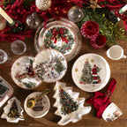 Aros de servilleta poinsettia setx4