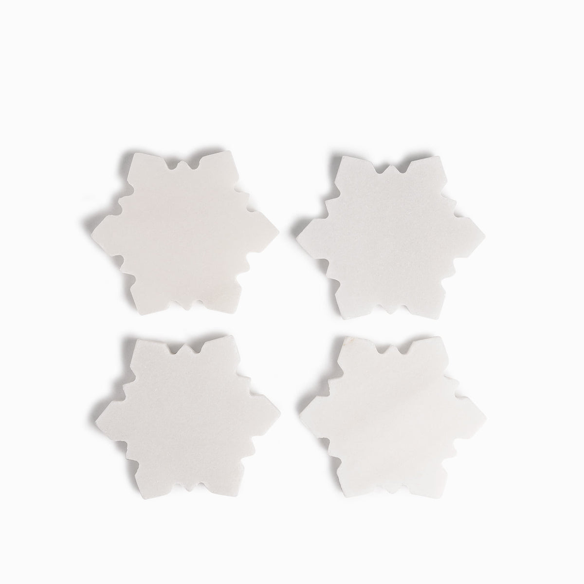 Portavasos snowflake mármol set x4