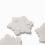 Portavasos snowflake mármol set x4