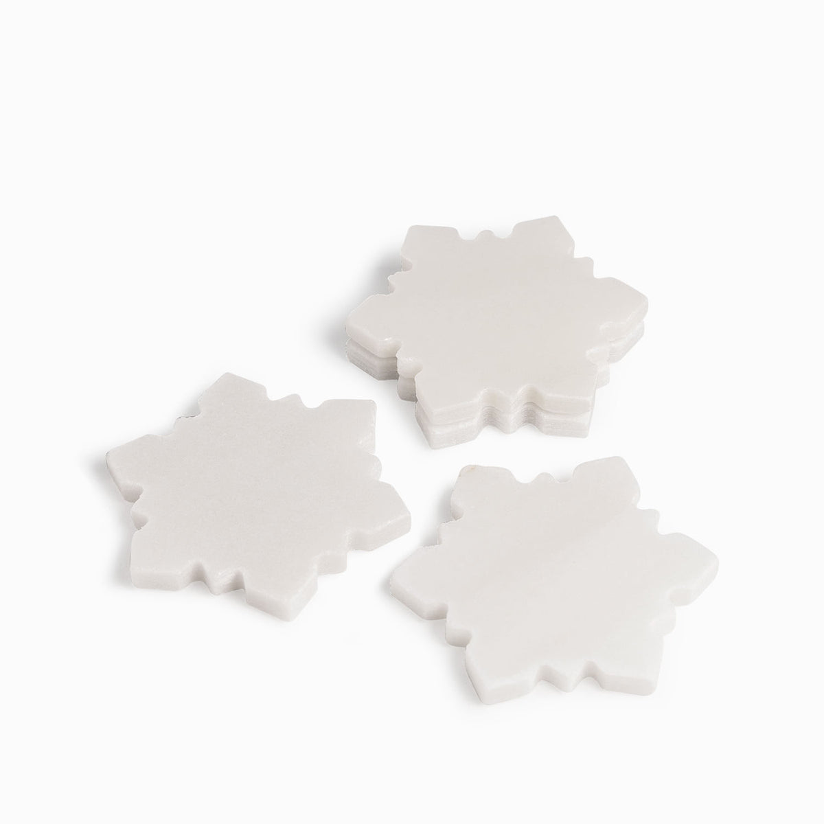 Portavasos snowflake mármol set x4