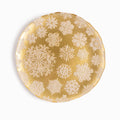 Plato base snowflake dorado 34cm