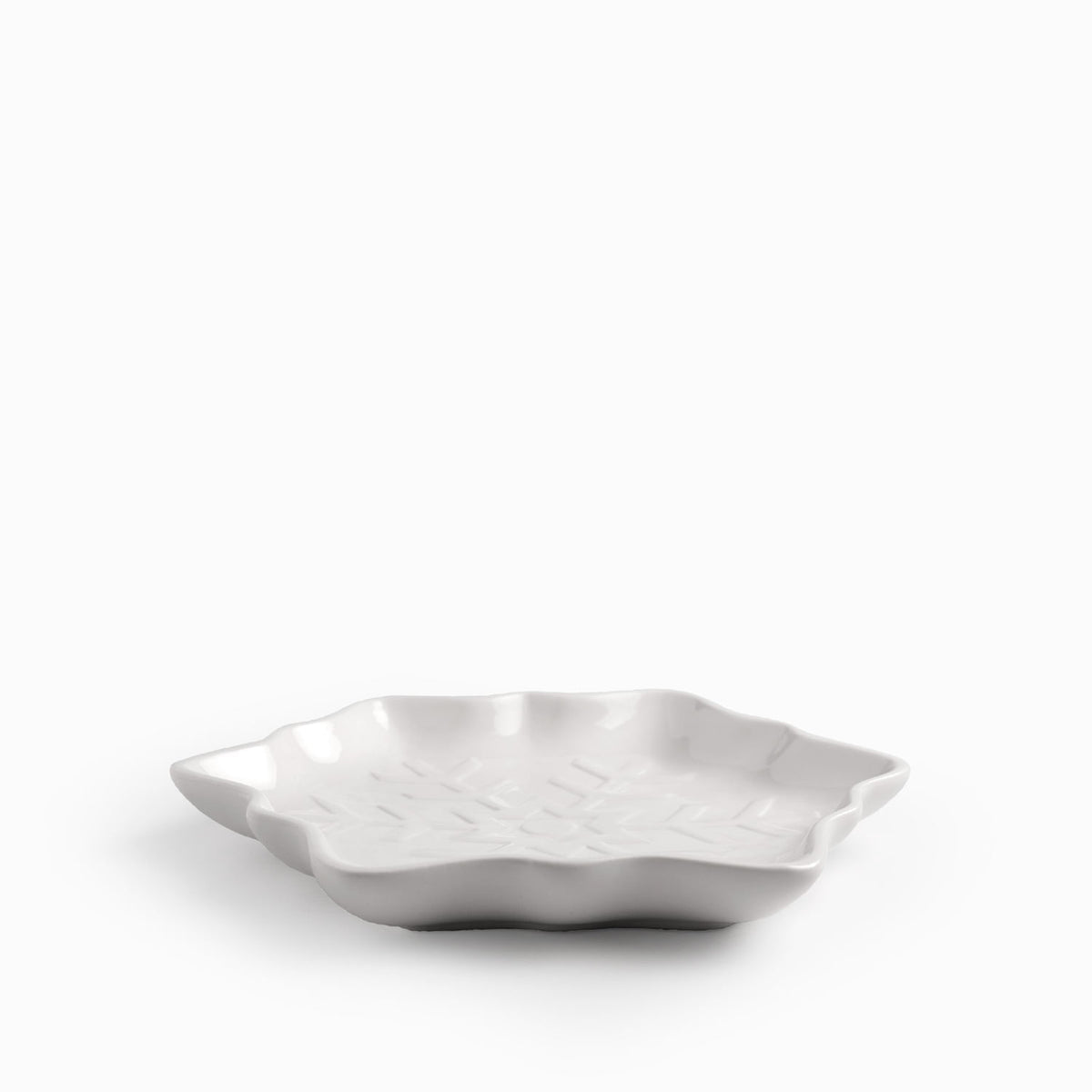 Plato snowflake blanco 24cm