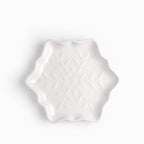 Plato snowflake blanco 24cm
