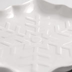 Plato snowflake blanco 24cm
