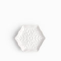 Plato snowflake blanco 14cm