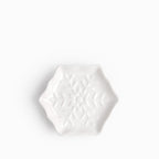 Plato snowflake blanco 14cm