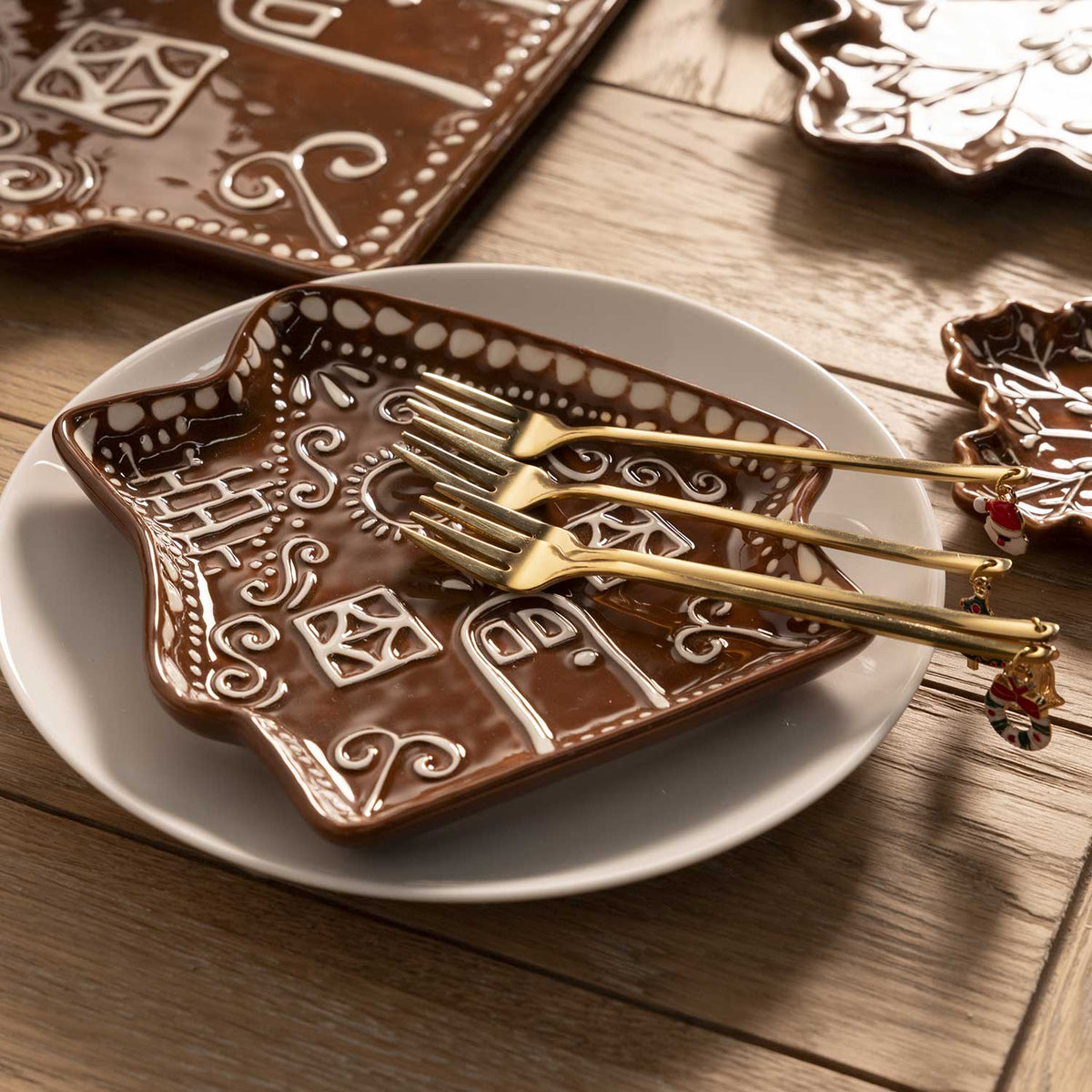 Plato Gingerbread house 16cm setx2