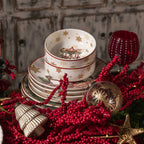 Tazón sopa noche buena snow carousel-santa 850ml setx2