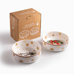 Tazón sopa noche buena snow crownville 850ml setx2