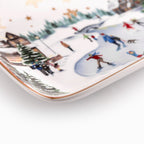 Bandeja noche buena snow ville 32cm