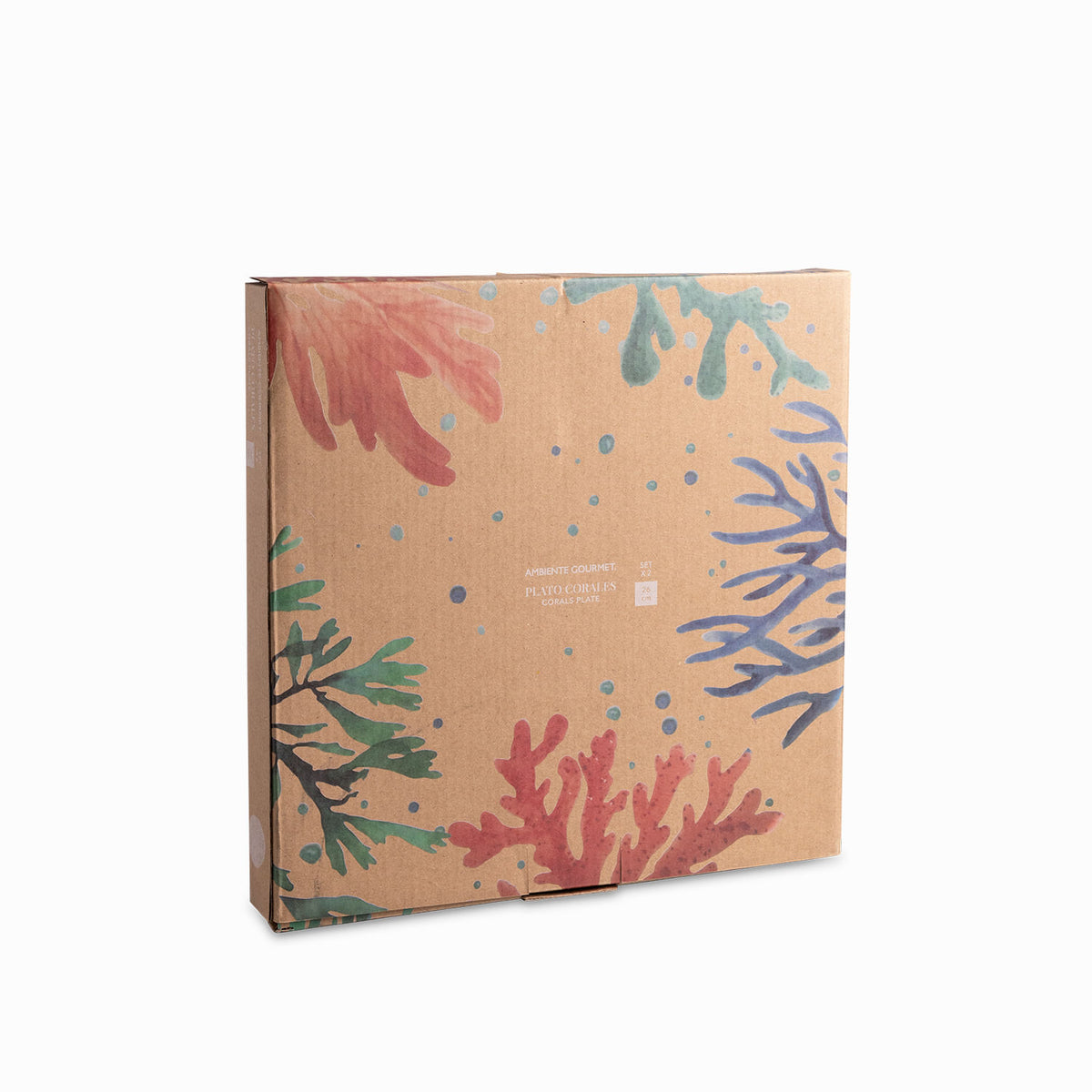 Plato Corales 26cm set x2