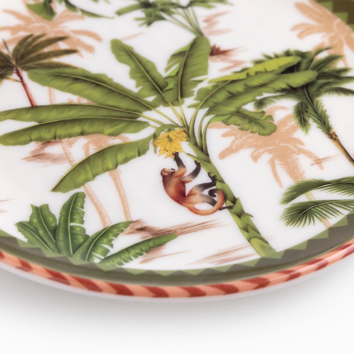 Plato Palmeras mono 20 cm set x2