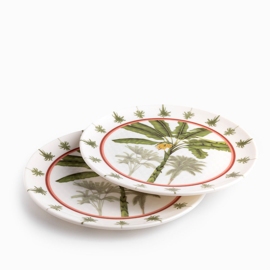 Plato Palmeras 26 cm set x2