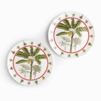 Plato Palmeras 26 cm set x2