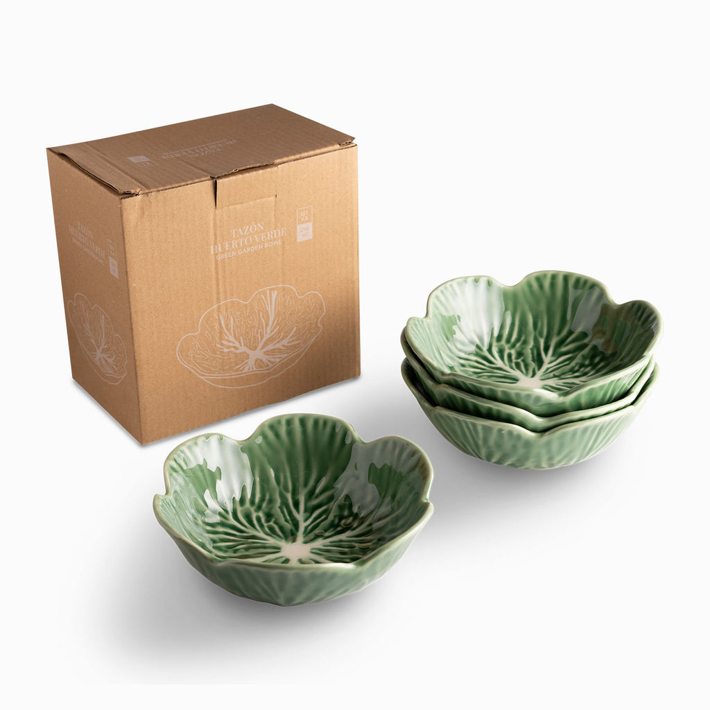 Tazón Huerto Verde 15cm set x4