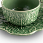 Pocillo y plato Huerto Verde 220ml set x2