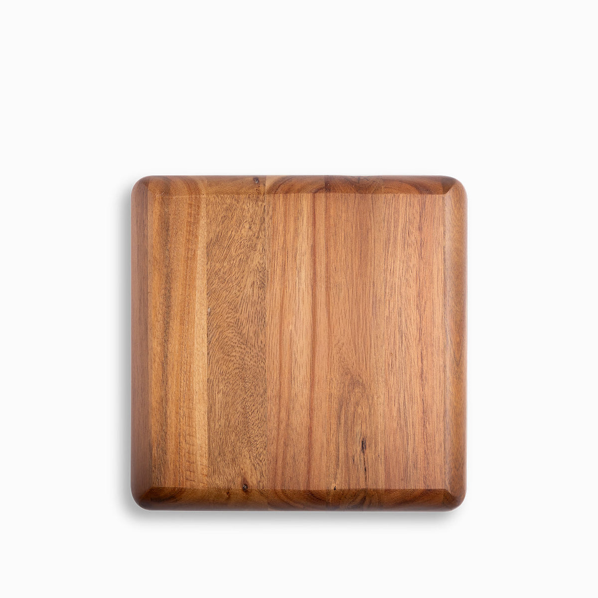 Plato cuadrado divisiones en acacia 25x25cm