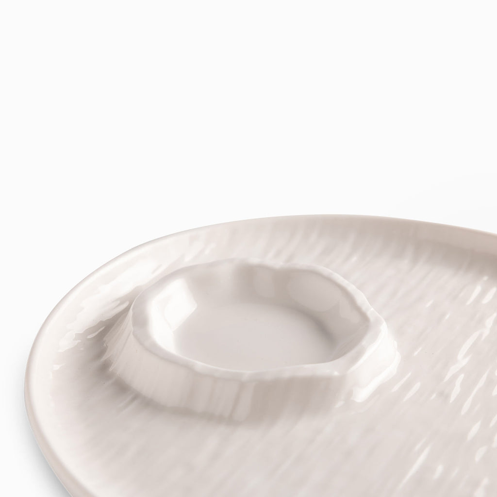 Plato con salsera zen 25cm