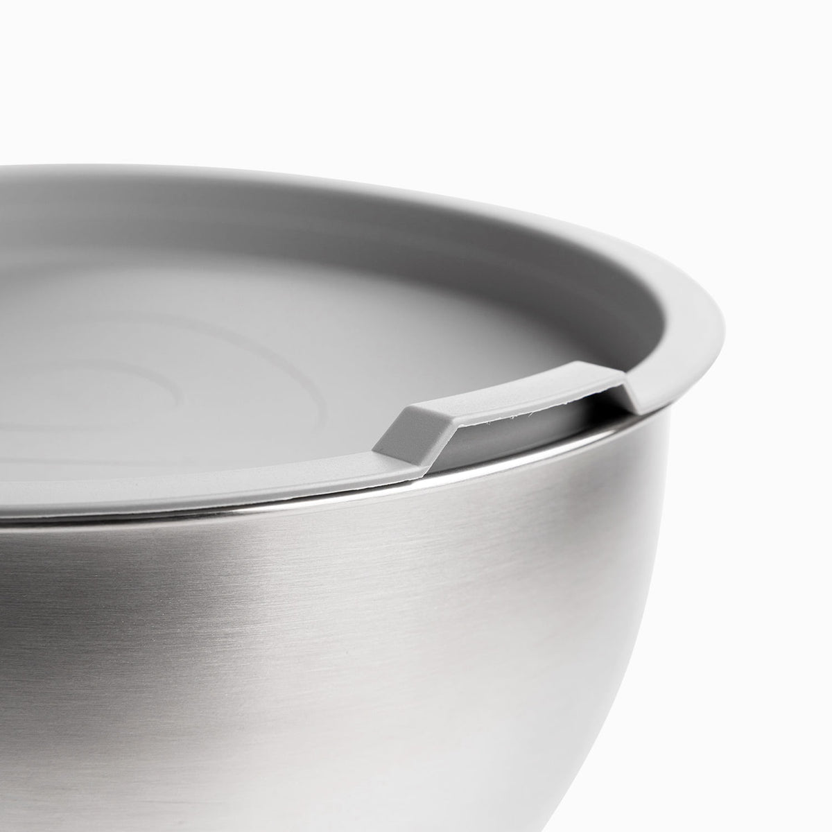 Bowl acero inoxidable tapa y base silicona 12.5x22cm
