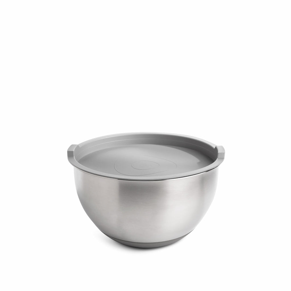Bowl acero inoxidable tapa y base silicona 12.5x22cm