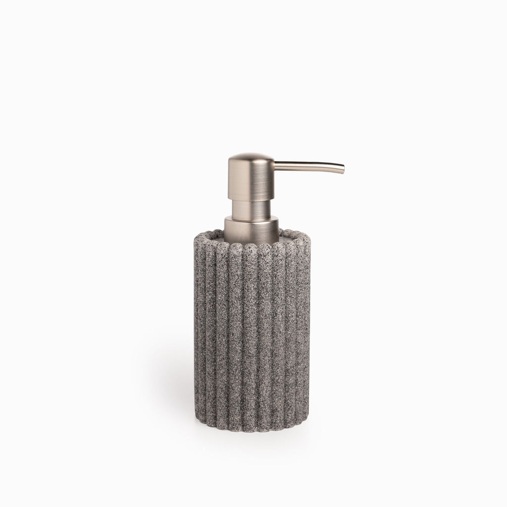 Dispensador de jabón rayas gris