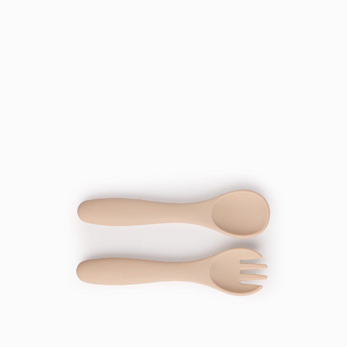 Cubiertos infantiles silicona set x2