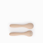 Cubiertos infantiles silicona set x2