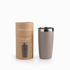 Vaso doble pared en acero gris 320ml