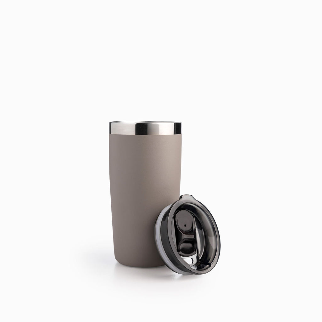 Vaso doble pared en acero gris 320ml