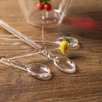 Cucharas de vidrio frutas set x4