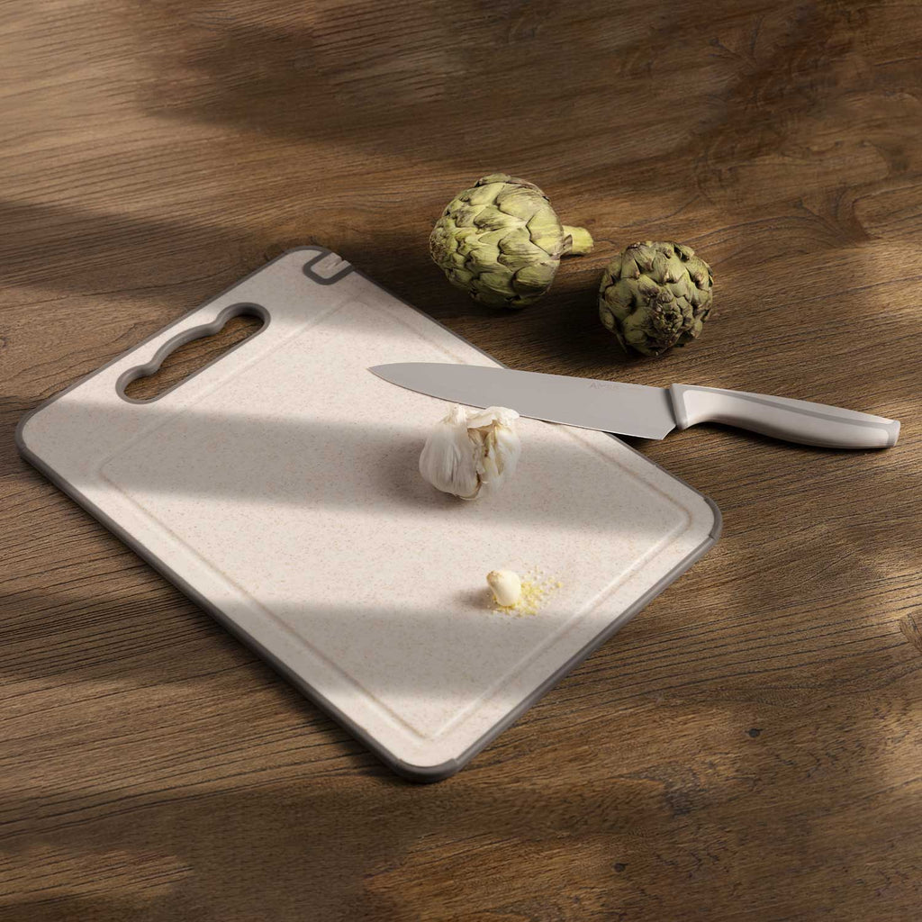 Tabla para picar en plástico y acero