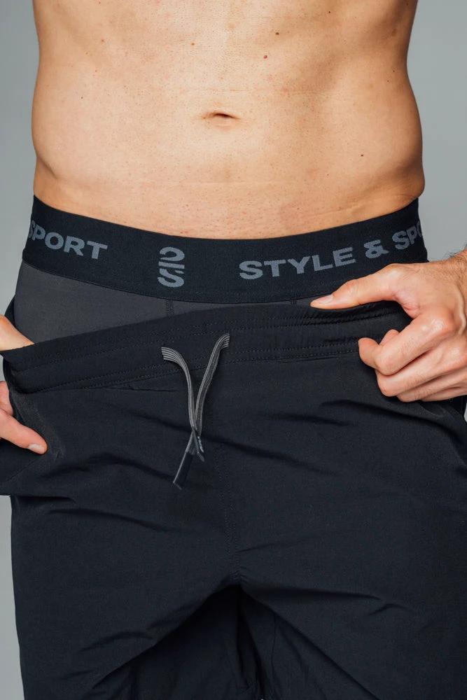 Pantalón Corto 2s Style & Sport Liso Deportivo Para Caballeros by 2s Style & Sport