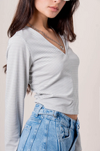TOP MANGA LARGA RAYAS B-F 8499.