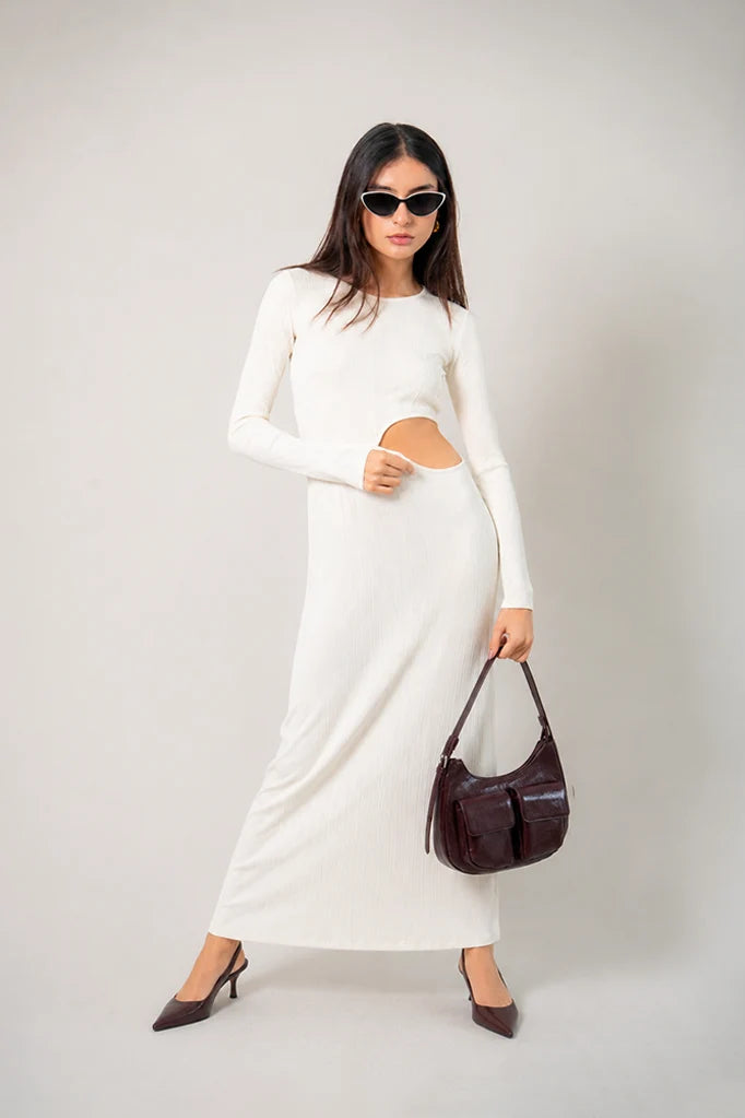 VESTIDO SLIM FIT LARGO B-M 7525.