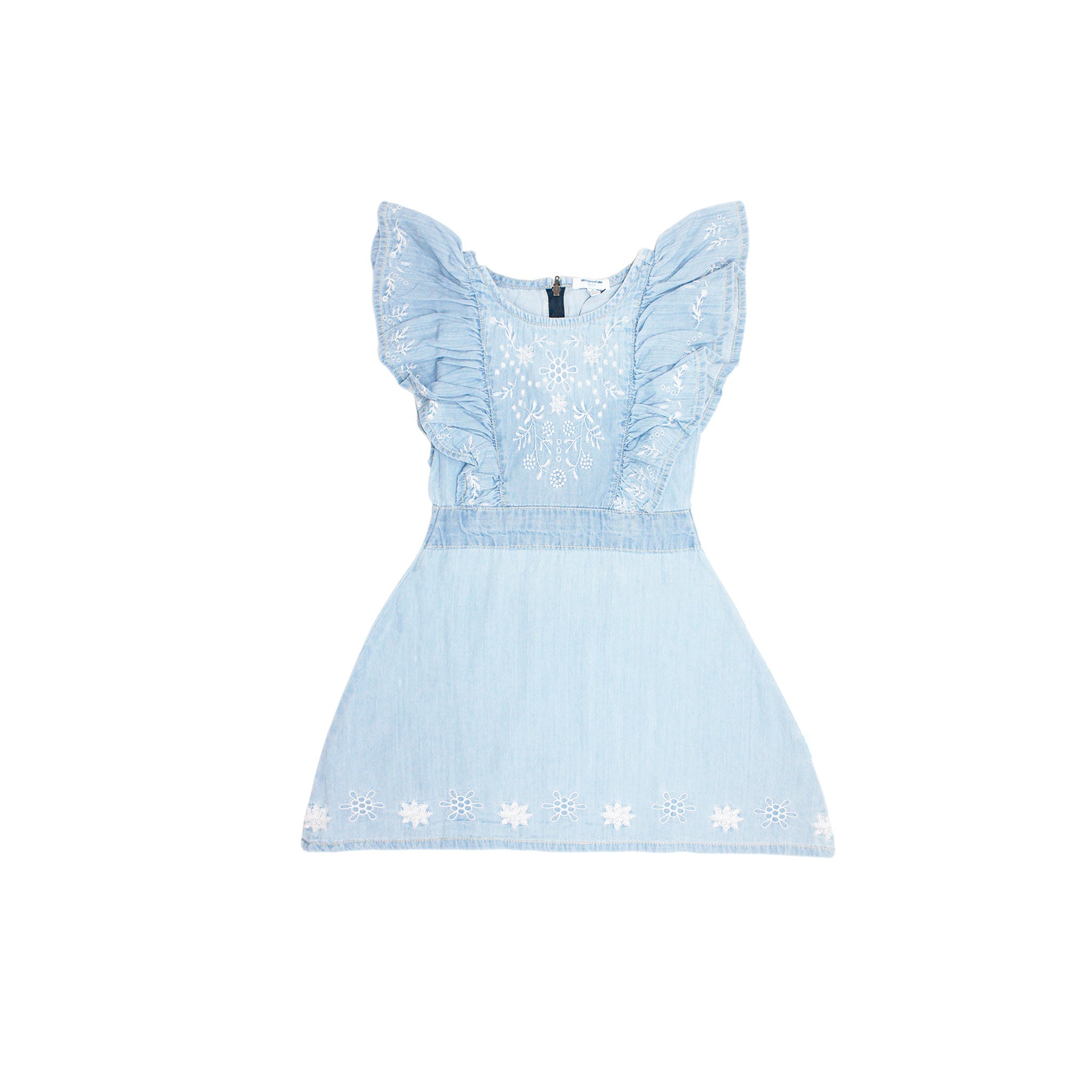 Vestido Aeropostale Mangas Cortas Bordado Nina