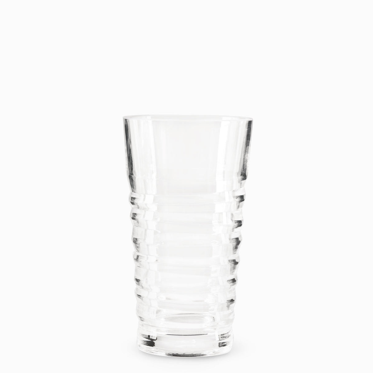 Vaso largo estriado