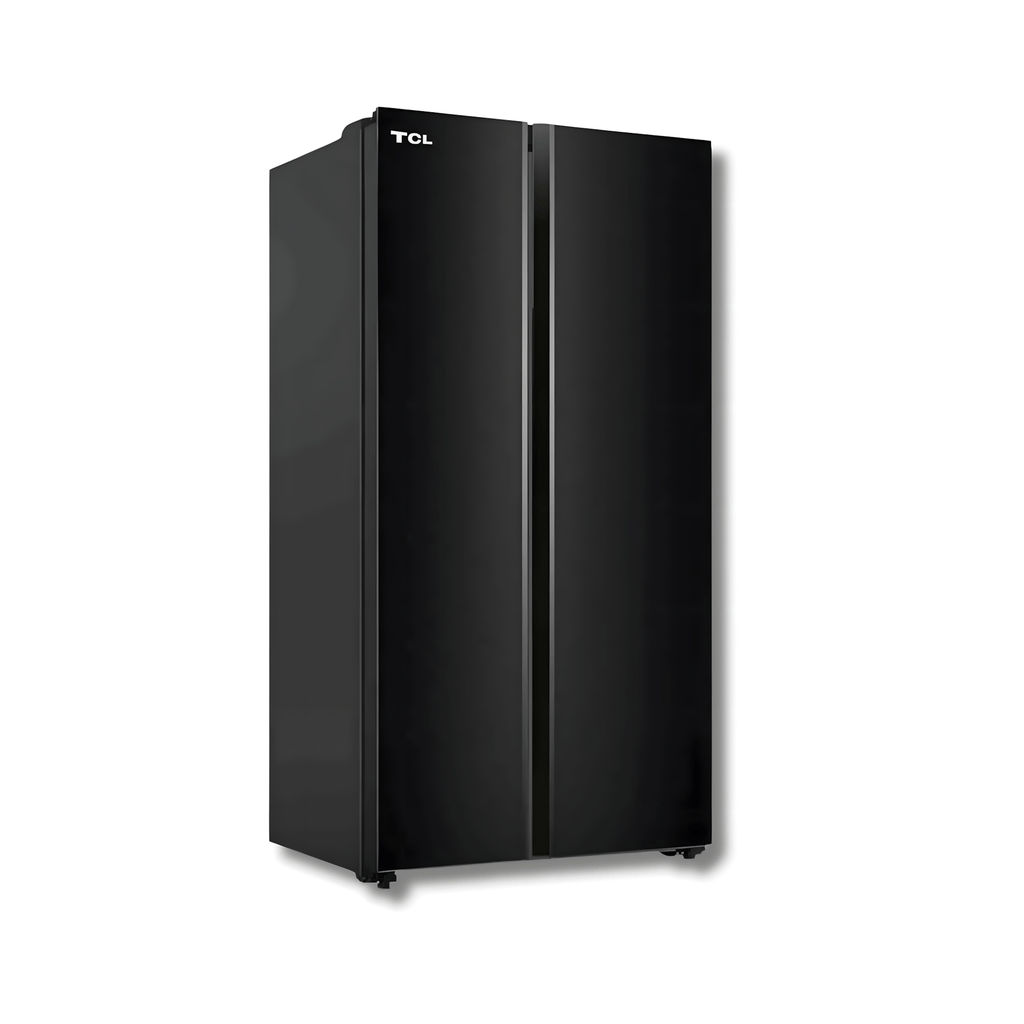 Refrigeradora Side by Side TCL M/P520SBGB 18 cu.ft. Inverter Glass Black
