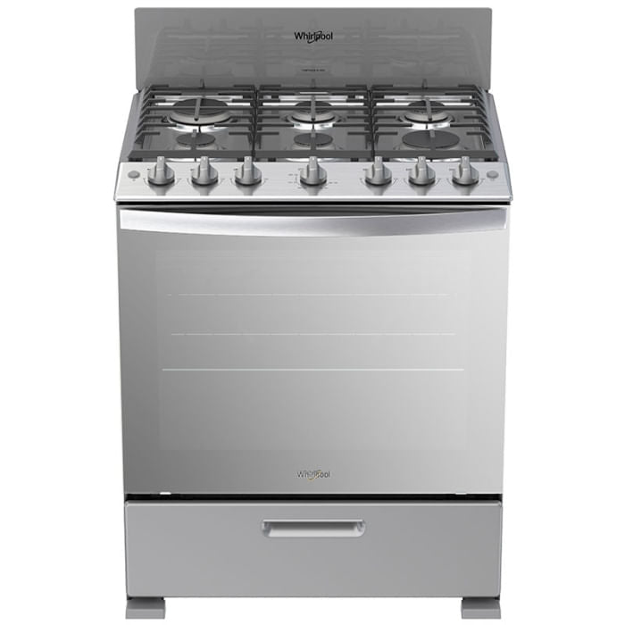 ESTUFA CON HORNO 30'' ACERO WHIRLPOOL