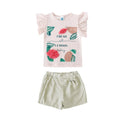 Conjunto Tiny Tots Mangas Cortas Estampada 2 Piezas Para Niñas by Tiny Tots