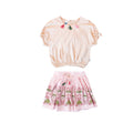 Conjunto West Mangas Cortas Estampada 2 Piezas Para Niñas by Tiny Tots